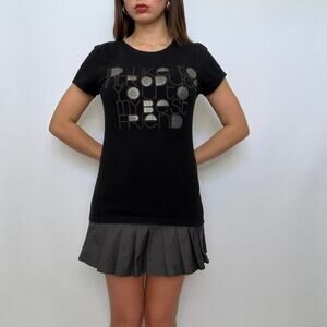 Zara Collection “I’d like to introduce you to my best friend” Black Graphic Tee